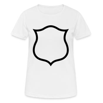 Form Symbol Quadratisch Oval Rund Fertigen Passt - Frauen T-Shirt atmungsaktiv - Weiß - Vorne - AI Model Female 172 dark (172cm)