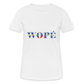 Reunion Insel Wopé T-Shirt Tassen Geschenkidee - Frauen T-Shirt atmungsaktiv - Weiß - Vorne - AI Model Female 172 dark (172cm)