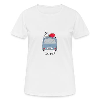ca van - Women's Breathable T-Shirt - white - Front - AI Model Female 172 dark (172cm)