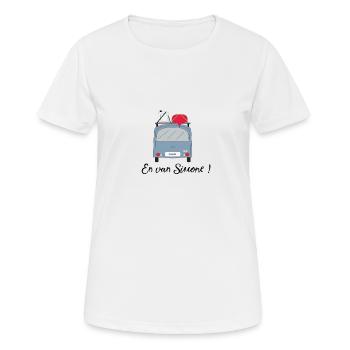 Van Simone - T-shirt respirant Femme - blanc - Devant - AI Model Female 172 dark (172cm)