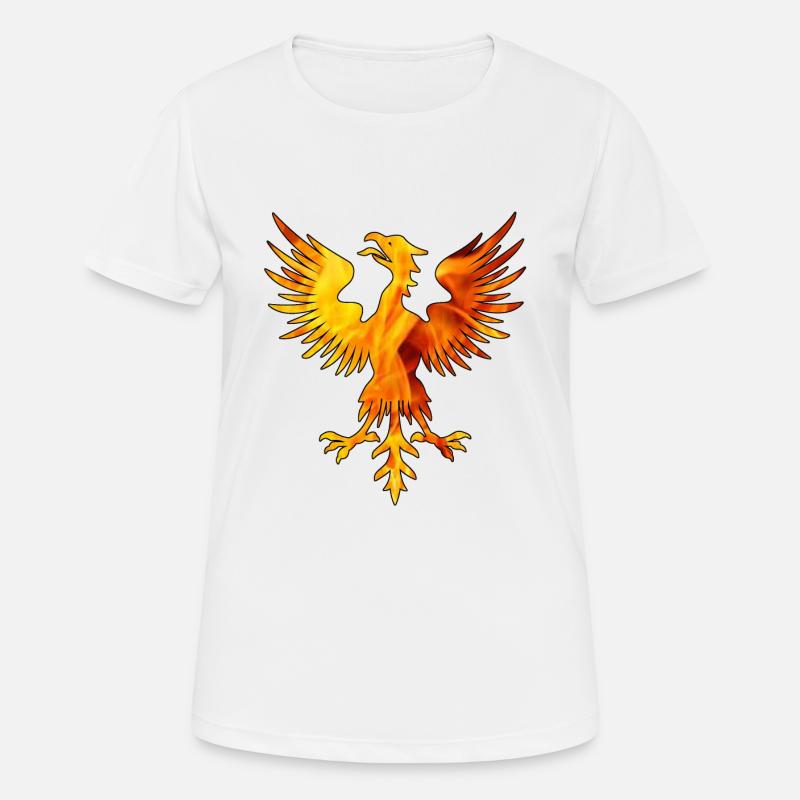 phenix on fire - Women's Breathable T-Shirt - white