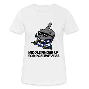 Fucker color Text - Frauen T-Shirt atmungsaktiv - Weiß - Vorne - AI Model Female 172 dark (172cm)