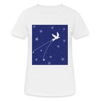 LE PAILLE-EN-QUEUE DES CIEUX - T-shirt respirant Femme - blanc - Devant - AI Model Female 172 dark (172cm)