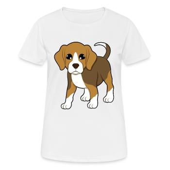 Beagle - Women's Breathable T-Shirt - white - Front - AI Model Female 172 dark (172cm)