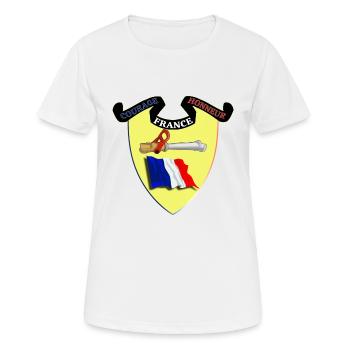 Firefighter Firefighter Pennant of France Firefighter Coat of Arms Firefighter - Women's Breathable T-Shirt - white - Front - AI Model Female 172 dark (172cm)