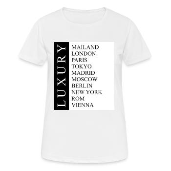 LUXURY CITY - Women's Breathable T-Shirt - white - Front - AI Model Female 172 dark (172cm)