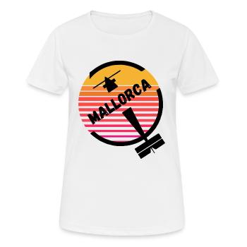 Palma de Mallorca Mallorca Balearen Flugzeug Sonne - Frauen T-Shirt atmungsaktiv - Weiß - Vorne - AI Model Female 172 dark (172cm)