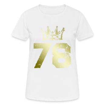 78 Couronne numérique - T-shirt respirant Femme - blanc - Devant - AI Model Female 172 dark (172cm)