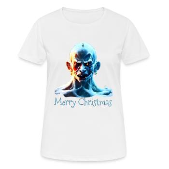 Christmas Demon - Frauen T-Shirt atmungsaktiv - Weiß - Vorne - AI Model Female 172 dark (172cm)
