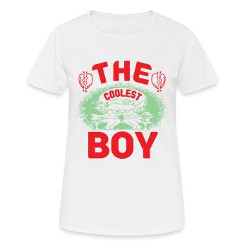 LE GARÇON LE PLUS COOL DRÔLE - T-shirt respirant Femme - blanc - Devant - AI Model Female 172 dark (172cm)