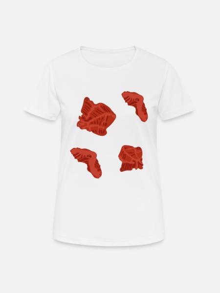 Boulder Griffe wie Korallen - Frauen T-Shirt atmungsaktiv - Weiß