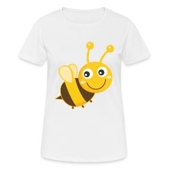 Bee Bees Honey Bee - Women's Breathable T-Shirt - white - Front - AI Model Female 172 dark (172cm)