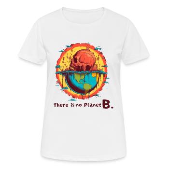 Earth Dying - Frauen T-Shirt atmungsaktiv - Weiß - Vorne - AI Model Female 172 dark (172cm)