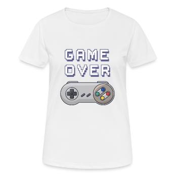 Game Over retro gaming controller - Women's Breathable T-Shirt - white - Front - AI Model Female 172 dark (172cm)