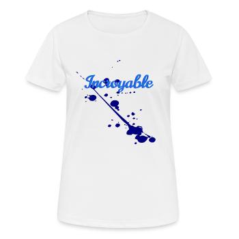 Incroyable - T-shirt respirant Femme - blanc - Devant - AI Model Female 172 dark (172cm)