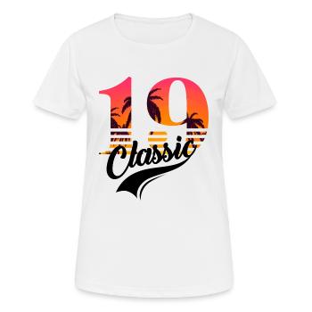 Vintage 1919-19e anniversaire - T-shirt respirant Femme - blanc - Devant - AI Model Female 172 dark (172cm)