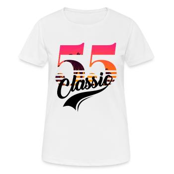 Jahrgang 1955-55-jähriges Jubiläum - Frauen T-Shirt atmungsaktiv - Weiß - Vorne - AI Model Female 172 dark (172cm)