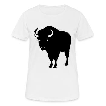 Buffalo - Women's Breathable T-Shirt - white - Front - AI Model Female 172 dark (172cm)