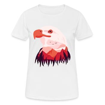 Eagle Bald Eagle - Women's Breathable T-Shirt - white - Front - AI Model Female 172 dark (172cm)