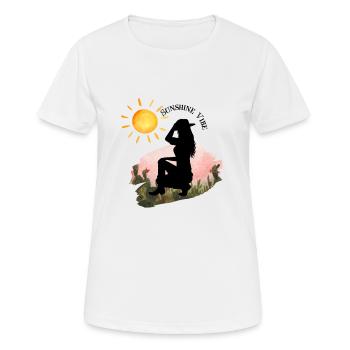 Shine like the sun with Sunshine Vibes - Women's Breathable T-Shirt - white - Front - AI Model Female 172 dark (172cm)