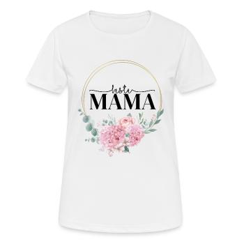 Beste Mama der Welt - Frauen T-Shirt atmungsaktiv - Weiß - Vorne - AI Model Female 172 dark (172cm)