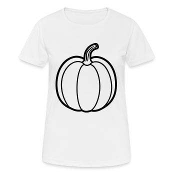 citrouille - T-shirt respirant Femme - blanc - Devant - AI Model Female 172 dark (172cm)