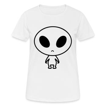 alien - Women's Breathable T-Shirt - white - Front - AI Model Female 172 dark (172cm)