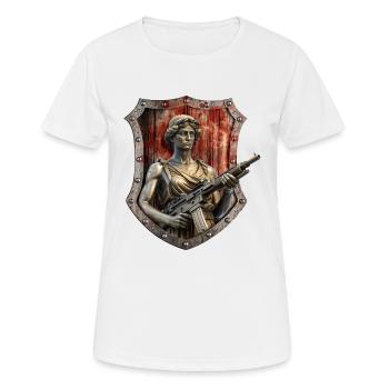 Martyr de la machine - T-shirt respirant Femme - blanc - Devant - AI Model Female 172 dark (172cm)