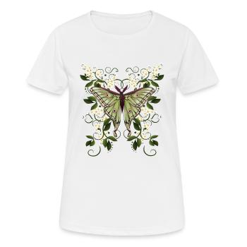 papillon papillon papillon papillon - T-shirt respirant Femme - blanc - Devant - AI Model Female 172 dark (172cm)