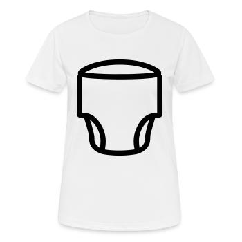 Couche - T-shirt respirant Femme - blanc - Devant - AI Model Female 172 dark (172cm)
