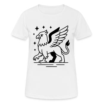 Greif - Frauen T-Shirt atmungsaktiv - Weiß - Vorne - AI Model Female 172 dark (172cm)