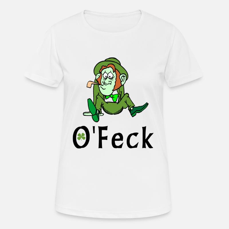 Irish Feck - Women's Breathable T-Shirt - white