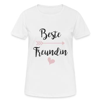 beste Freundin - Teil 2 - Frauen T-Shirt atmungsaktiv - Weiß - Vorne - AI Model Female 172 dark (172cm)