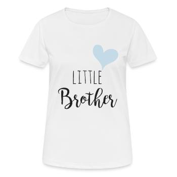 Little Brother - Frauen T-Shirt atmungsaktiv - Weiß - Vorne - AI Model Female 172 dark (172cm)
