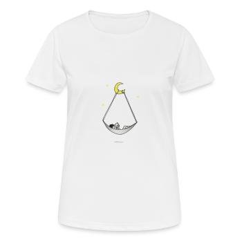Nacht Geschichte - Frauen T-Shirt atmungsaktiv - Weiß - Vorne - AI Model Female 172 dark (172cm)
