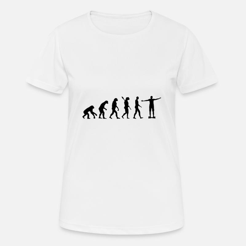 Hoverboard Evolution - Women's Breathable T-Shirt - white