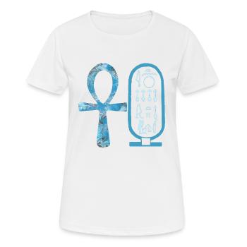 anch et cartouche nefertiti e 78 - T-shirt respirant Femme - blanc - Devant - AI Model Female 172 dark (172cm)
