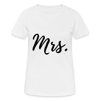 wedding - Women's Breathable T-Shirt - white - Front - AI Model Female 172 dark (172cm)