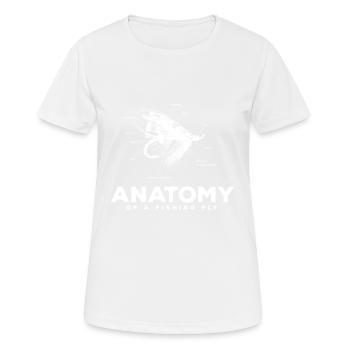 Pêche à la mouche Pêche Pêche pêcher cadeau de pêche - T-shirt respirant Femme - blanc - Devant - AI Model Female 172 dark (172cm)
