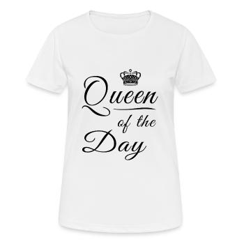 Queen of the day - Women's Breathable T-Shirt - white - Front - AI Model Female 172 dark (172cm)