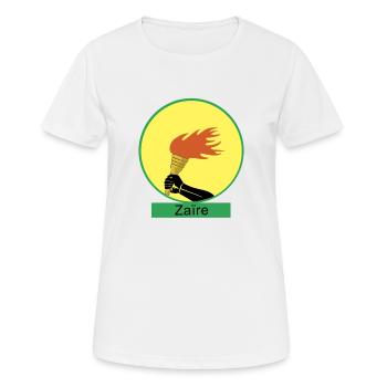 Zaire 1 - Frauen T-Shirt atmungsaktiv - Weiß - Vorne - AI Model Female 172 dark (172cm)