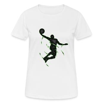 Dunking Basketball Geschenk Kunst Slamdunk - Frauen T-Shirt atmungsaktiv - Weiß - Vorne - AI Model Female 172 dark (172cm)