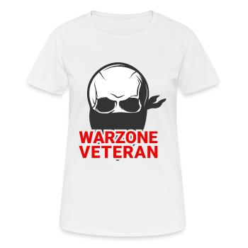 Warzone Veteran COD - Women's Breathable T-Shirt - white - Front - AI Model Female 172 dark (172cm)