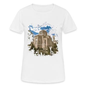 Hellas (Grèce) - T-shirt respirant Femme - blanc - Devant - AI Model Female 172 dark (172cm)