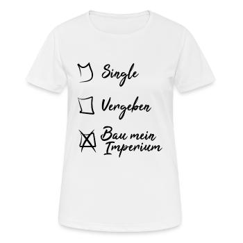 Girlboss Powerfrau - Frauen T-Shirt atmungsaktiv - Weiß - Vorne - AI Model Female 172 dark (172cm)