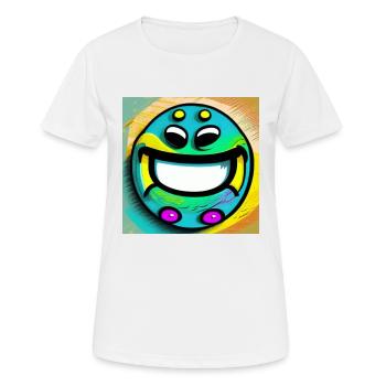 Dein Lächeln Ideal, verstecke es nicht mehr. - Frauen T-Shirt atmungsaktiv - Weiß - Vorne - AI Model Female 172 dark (172cm)