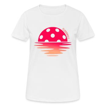 floorball floorball-morning floorballer - Frauen T-Shirt atmungsaktiv - Weiß - Vorne - AI Model Female 172 dark (172cm)