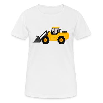 Graben - Frauen T-Shirt atmungsaktiv - Weiß - Vorne - AI Model Female 172 dark (172cm)