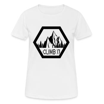 escalade - T-shirt respirant Femme - blanc - Devant - AI Model Female 172 dark (172cm)