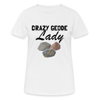 Recherche sur les roches et conception de roches à quartz - T-shirt respirant Femme - blanc - Devant - AI Model Female 172 dark (172cm)